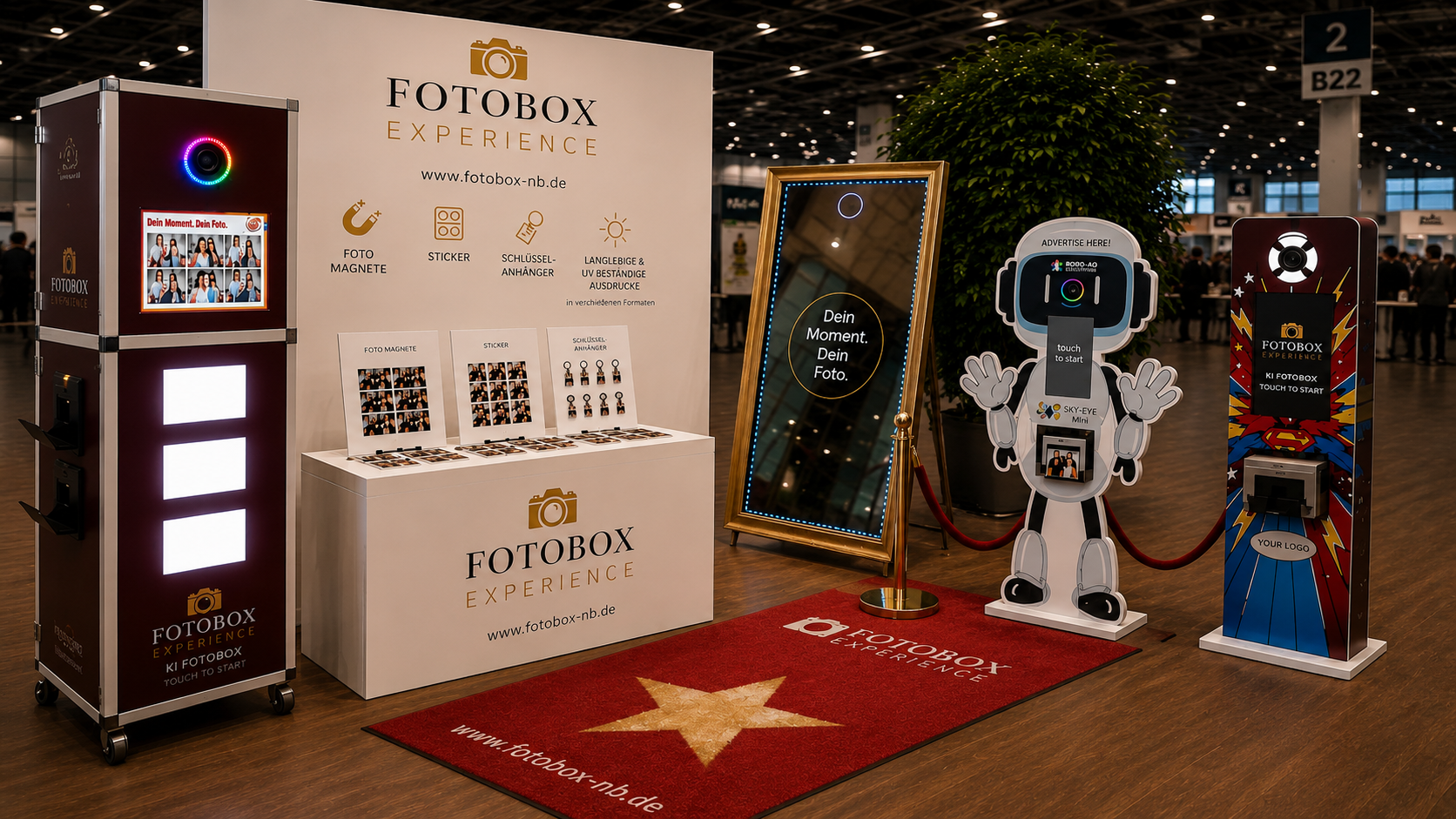 Premium Fotobox mieten für Firmenevents, Messen und exklusive Veranstaltungen